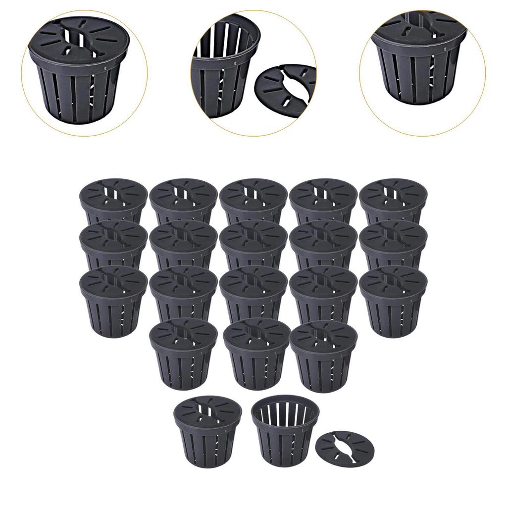 20Pcs Net Pots for Hydroponics Outdoor Planting Grow Basket Porous