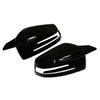 1 Pair Glossy Black For Mercedes Benz W176 W246 W212 W204 C117 X156 X204 W221 C218 Rearview Mirror Cover Caps Sticking