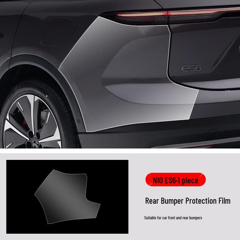NIO ES6 Předřezávaná neviditelná TPU autofólie: Ochranná fólie na přední a zadní nárazník odolná proti poškrábání