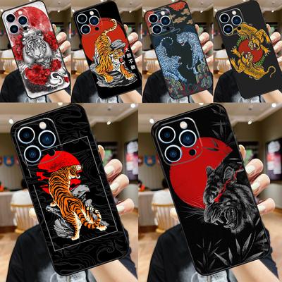 Tiger Red Sun Japan Art For OPPO Reno 10 11 12 13 14 Pro 7 8 Lite 8T 11F 12F 13F 14F OPPO Find X8 X9 X5 X6 Pro Case