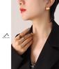 Gold-Plated Retro Half-Round Hollow Ear Studs - European & American Simple Summer Fashion Accessories