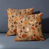 1 Pieces -2D Flat Printing Autumn Pattern Throw Pillow Cushions Polyester Pillowcase Sofa Decorative Cushion Cover