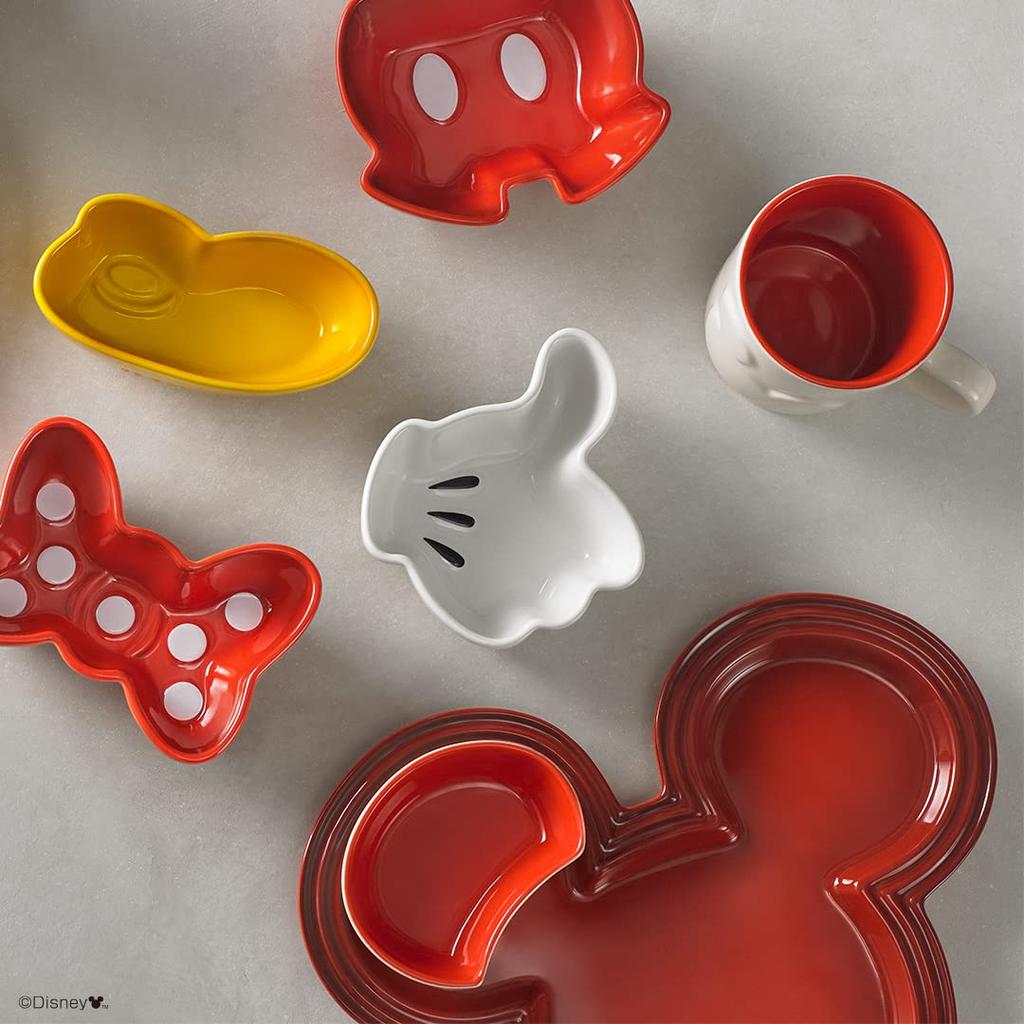 Le Creuset Disney Mickey Minnie Mini Dishes Mickey Mouse Oven Bakeware Japanese & (4-Pack) Dish, [Official Product]