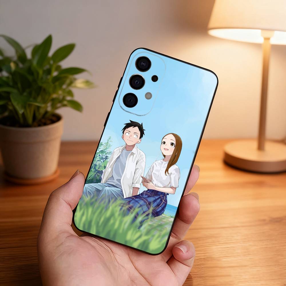 

KarakaiS Jozu no Takagi San Phone Case For Samsung S25,S24,S21,S22,S23,S30,Ultra,S20,Plus,Fe,Lite,5G Black Cover Samsung S21 s305G