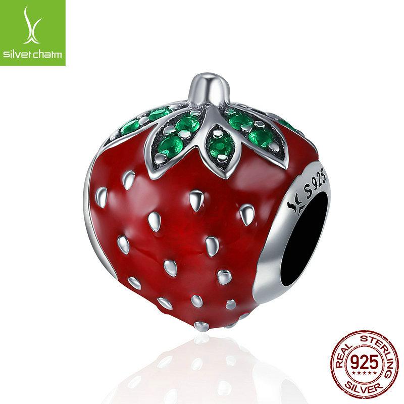 S925 Silver Colorful Fruit Loose Beads Collection Picture, Summer Pineapple Lemon Diy Bracelet Beaded Accessories