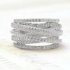 Multi Cross Rings for Women New Trendy Wedding Band Accessories Luxury Cubic Zirconia Fashion Female Jewelry