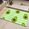 Pattern A-Avocado Pattern Floor Mat Eco Diatomite Antibacterial Odor-Resistant Floor Mat & Drain Pad for Kitchen & Bathroom