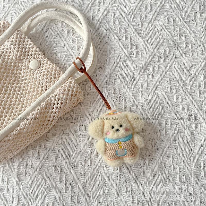 Adorable Miu-style Rabbit & Bear Bag Charm: Cute Girly Decoration & Creative Student Gift
