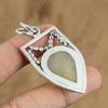 Natural Scolecite Gemstone Pendant White 925 Sterling Silver Indian Jewelry