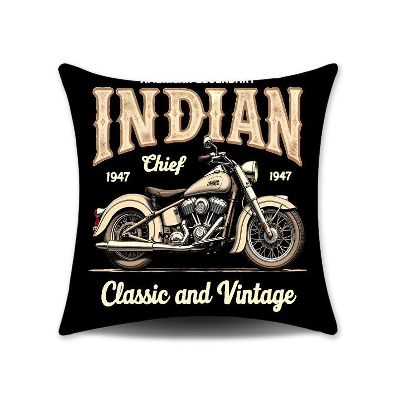 

New Fashionable Light Luxury Pillow Sofa Bedroom Cushion Living Room Bedside Pillow English Letter Pattern Pillow Case linen-45x45cm double-sided [without pillow core]