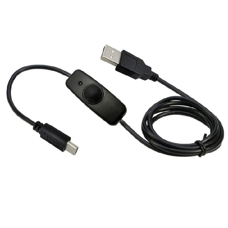 Зарядный кабель USB Type-C на USB A с переключателем 5V2A для Raspberry Pi 4B 1