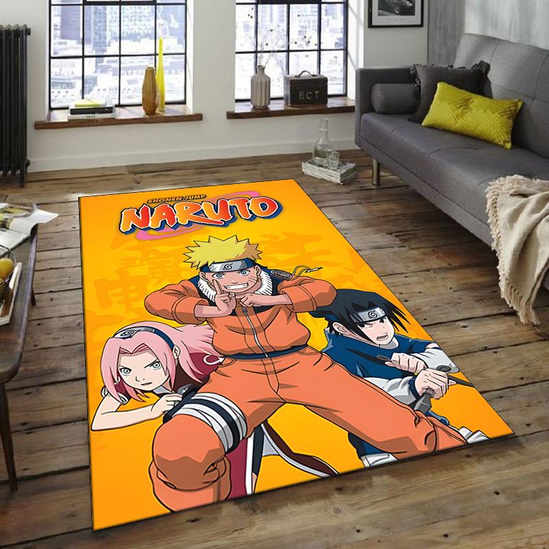 1pc NARUTO Design Area Rug - Non-Slip, Soft & Cozy Floor Mat for Living Room, Bedroom, Office - Indoor/Outdoor Decorative Carpet