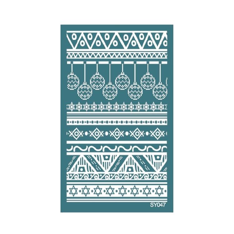 Silk Screen Stencil Reusable Self-Adhesive Silk Screen Printing for Printing DIY