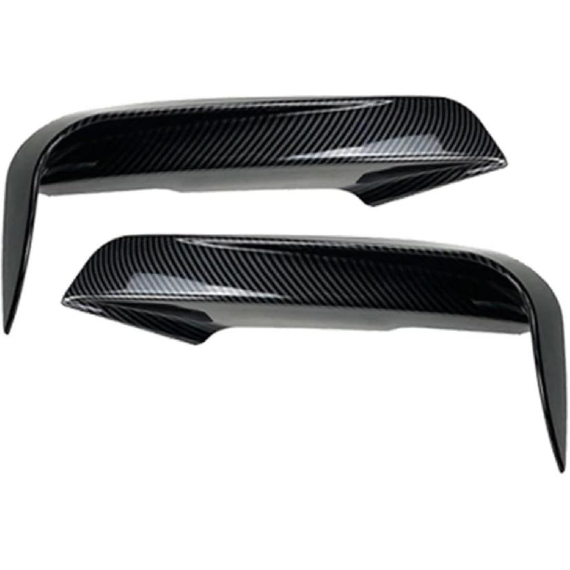 1 Pair Car Front Bumper Fangs Trim Air Vent Lid Cover Decoration Compatible For BMW 3-Series F30 F31 2012 2013 2014 2015 2016 2017 2018(Glossy Black)