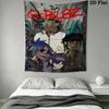 Gorillaz Wall Tapestry Aesthetic Wall Hanging Printed Fabric Blanket Decorative Tapestries for Bedroom Living Room Home Decor