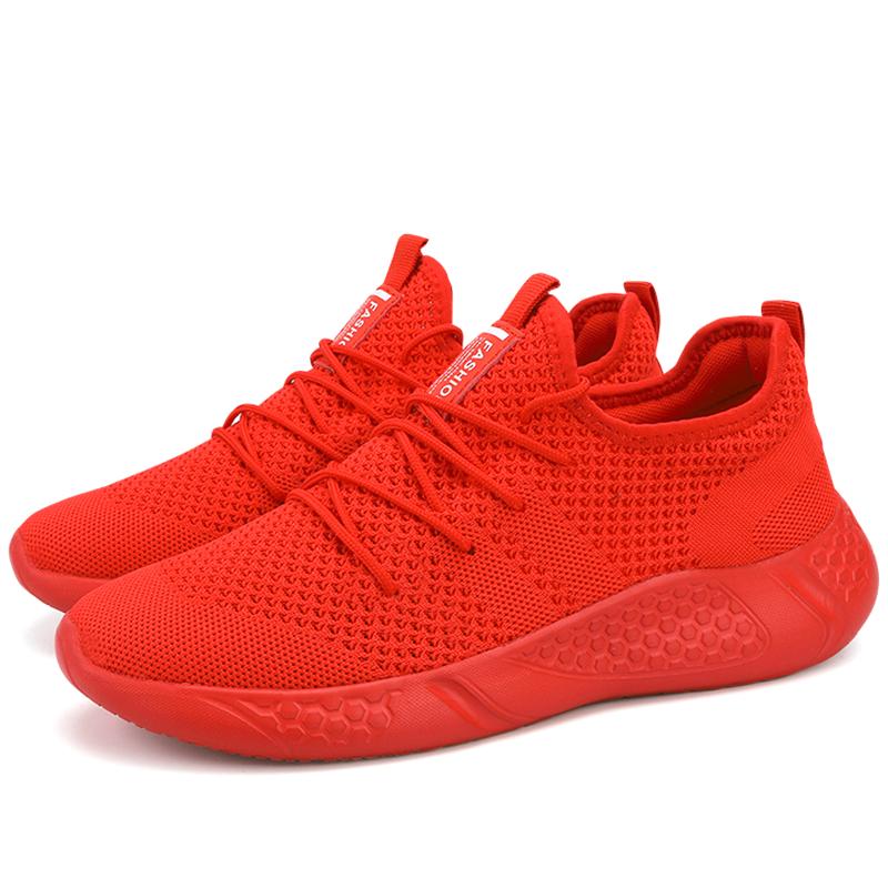 Mote Fujeak Dame Lettvekts Fritidssko Komfortable Pustende Mesh Sko for Kvinner Utendørs Sklisikre Joggesko Pluss Størrelse 36-48