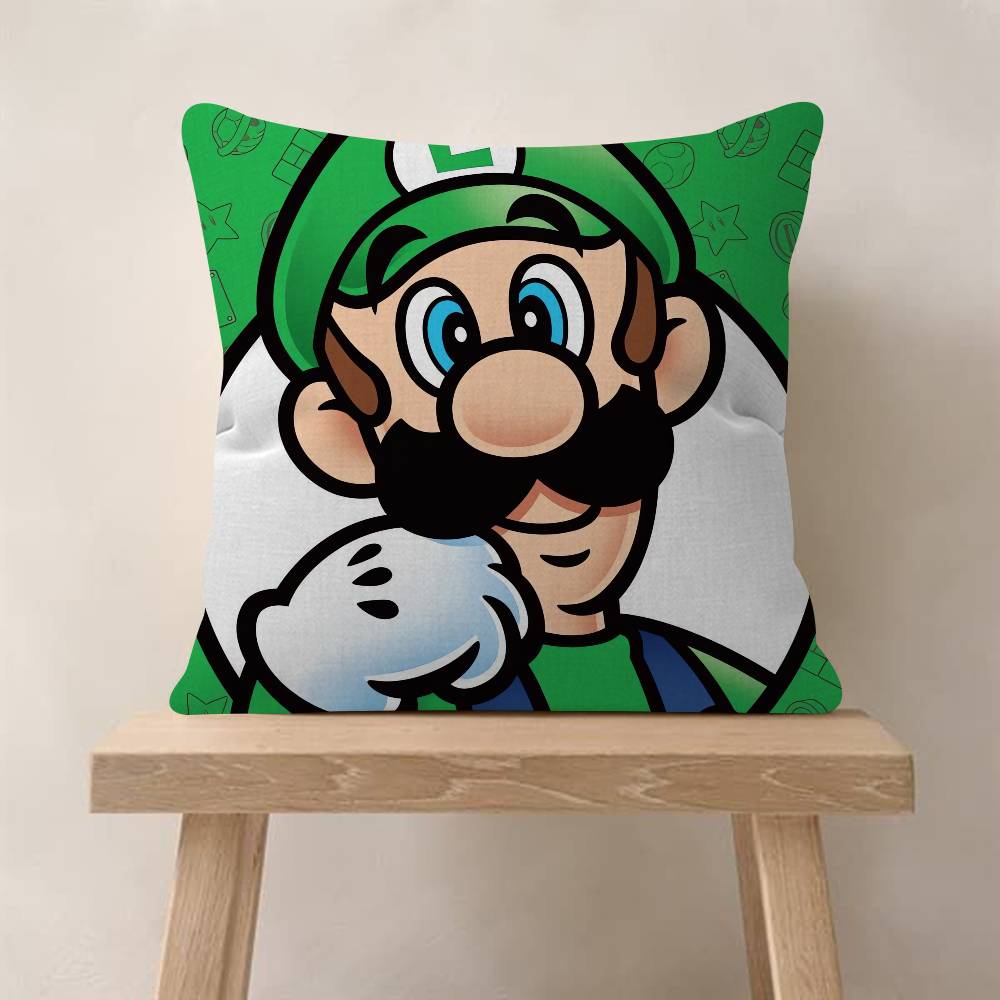 Super Cute Style M-MarioS Maple Design Cushion Cover Happy Autumn Harvest Decor Holiday Decorati Pillow Cover