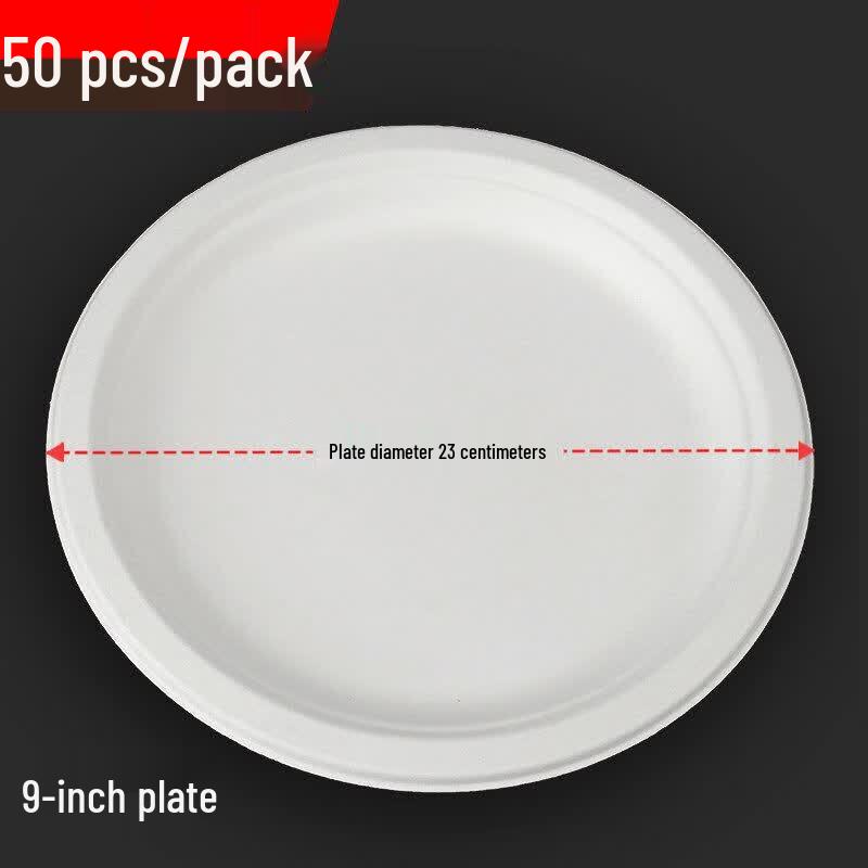 Qiwei Disposable White Round Paper Plates