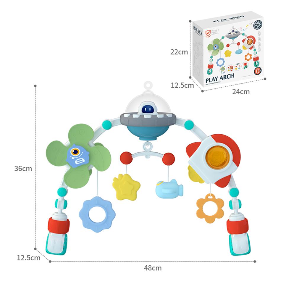 Baby Stroller Arch Toys Bouncer Toy Pram Activity Arch Toys Fine Motor Skills Toys Sensory Development Arch Baby Car Seat Toys