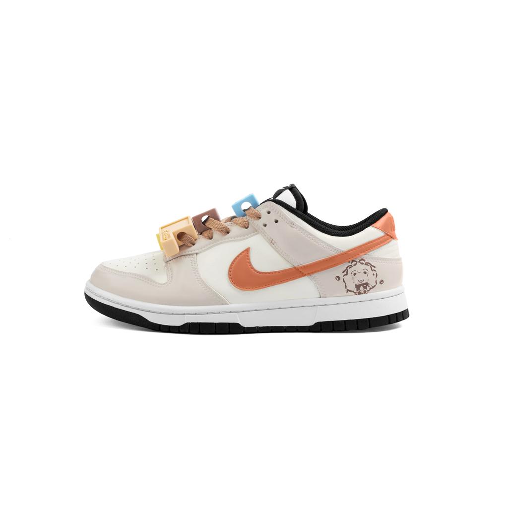 Nike Dunk Abrasion Resistant Low top Skateboard Shoes Unisex Custard HF5441-100(Team825-)