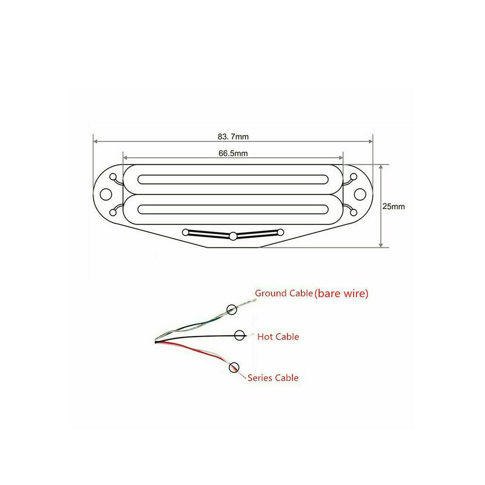 Set Dual Hot Rail Humbucker Pickup for ST Electric Guitar 7 Color