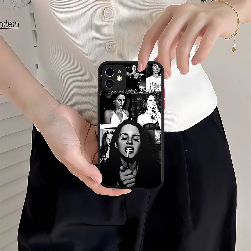 Singer Lana Del Rey For IPhone Air 16 15 14 Plus 13 12 11 Pro Max Matte Cover Jelly Shockproof Phone Case