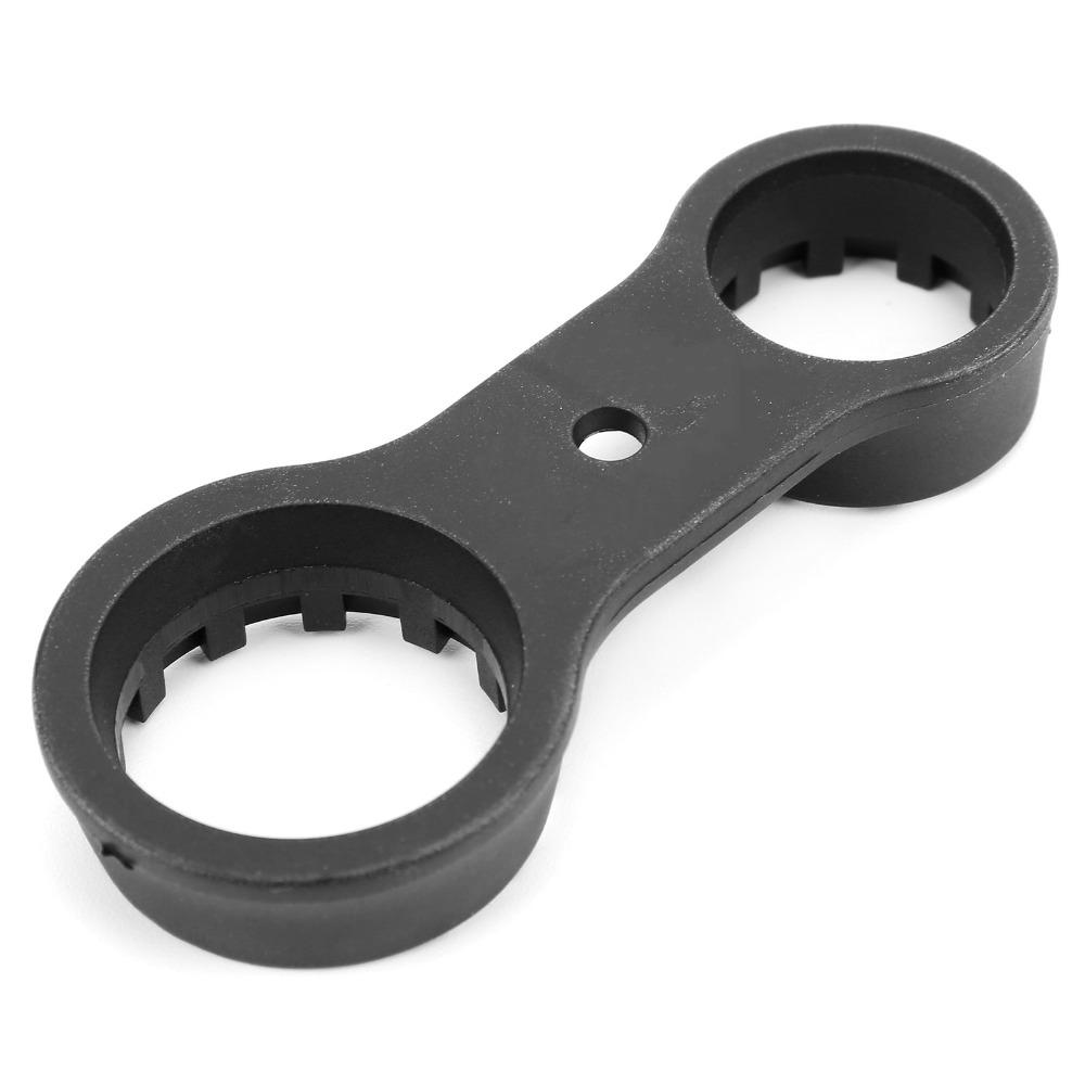 2PCS Double Head Bicycle Front Fork Wrench Plastic Bike Front Fork Cap Wrench  Mountain Bike Repair