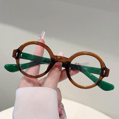 Optical Vintage Round  Anti Blue Light Glasses Women For Men Luxury Brand Designer Myopia Prescription Punk Eyeglasses Frames