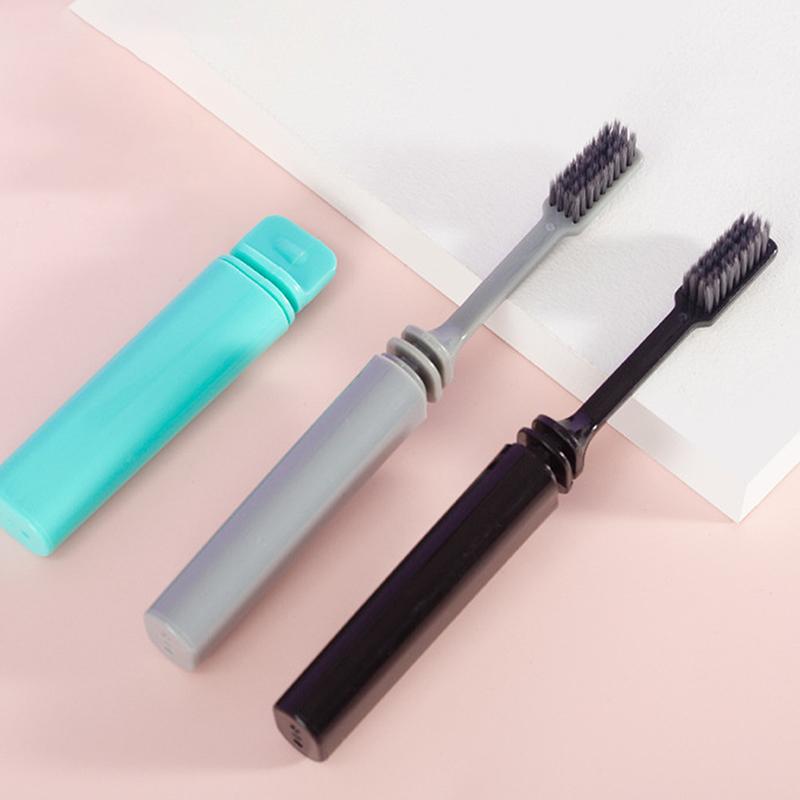 1Pcs Portable Travel Toothbrush Foldable Soft Hair Dental Brush Folding Efficient Teethbrush Adult Toothbrush