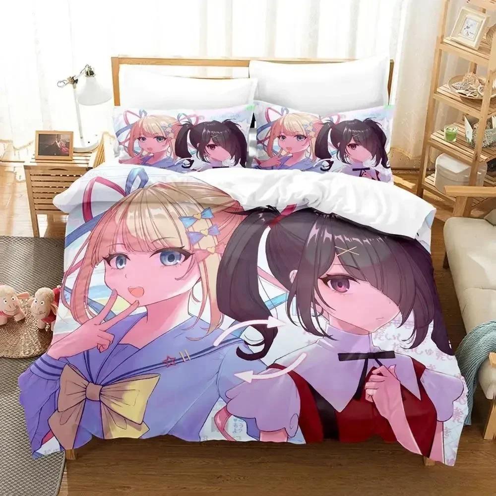 NEEDY GIRL OVERDOSE Bedding Set Cartoon  three-piece set Adult Kid Bedroom Duvetcover Sets 3D Kawaii Girls conjunto de cama