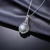 JewelryPalace Vintage 2.5ct Cabochon Created Opal 925 Silver Heart Love Statement Pendant Necklace Choker No Chain
