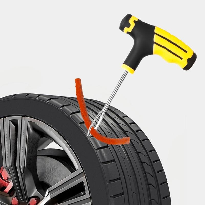 Auto Tire Repair Set Puncture Repair Tool Car Motorcycle Bike Heavy Duty Tubeless Tire Repair Kit Rivets Tool Set