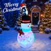 4.9FT Xmas Holiday Inflatable Yard Decor LED Snowman Penguin Hat Christma Home Decoration Ornament Festive Toy Gift Supplies