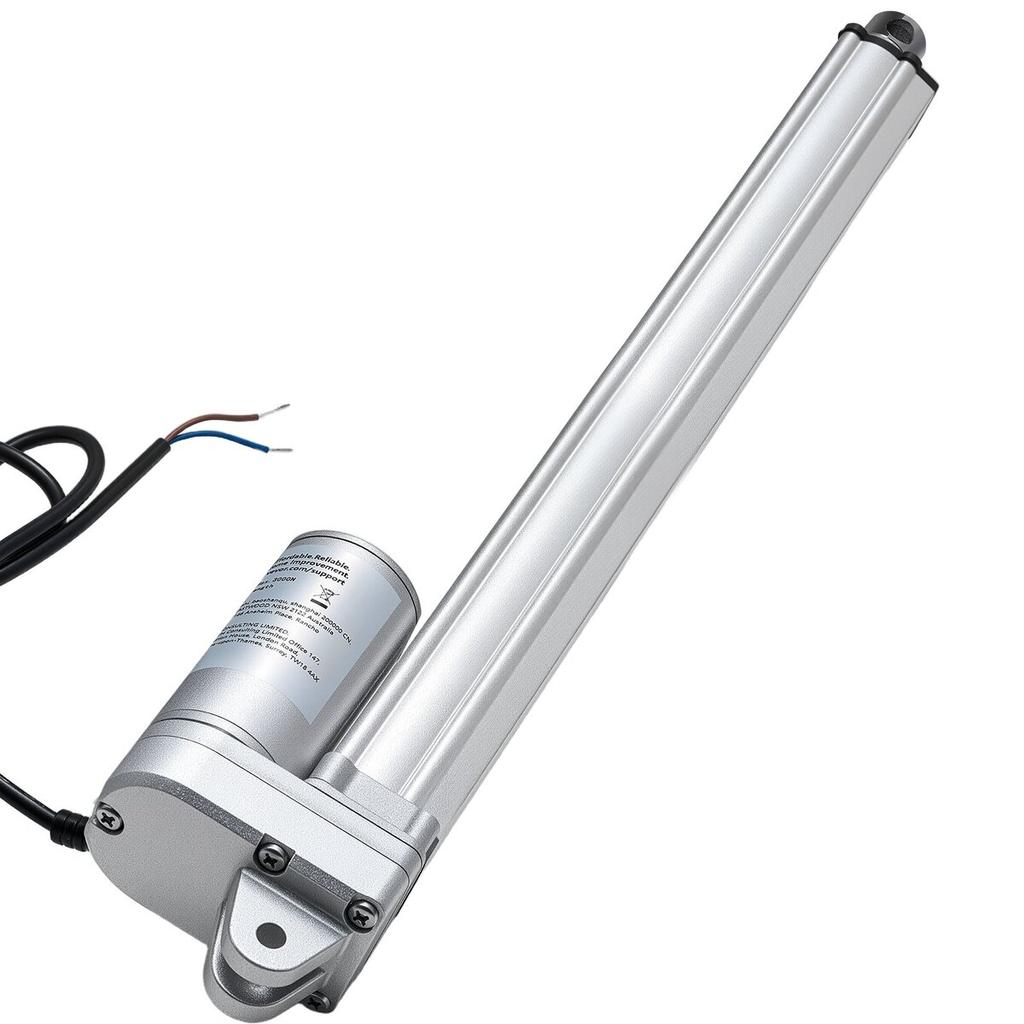 12V Linearantrieb, 304,8 mm Hub, IP65 Wasserdichter Linearantrieb, 3000 N, 5 mm/s Bewegungsaktuatoren mit Montagehalterung für Solarnachführsysteme, Industrie