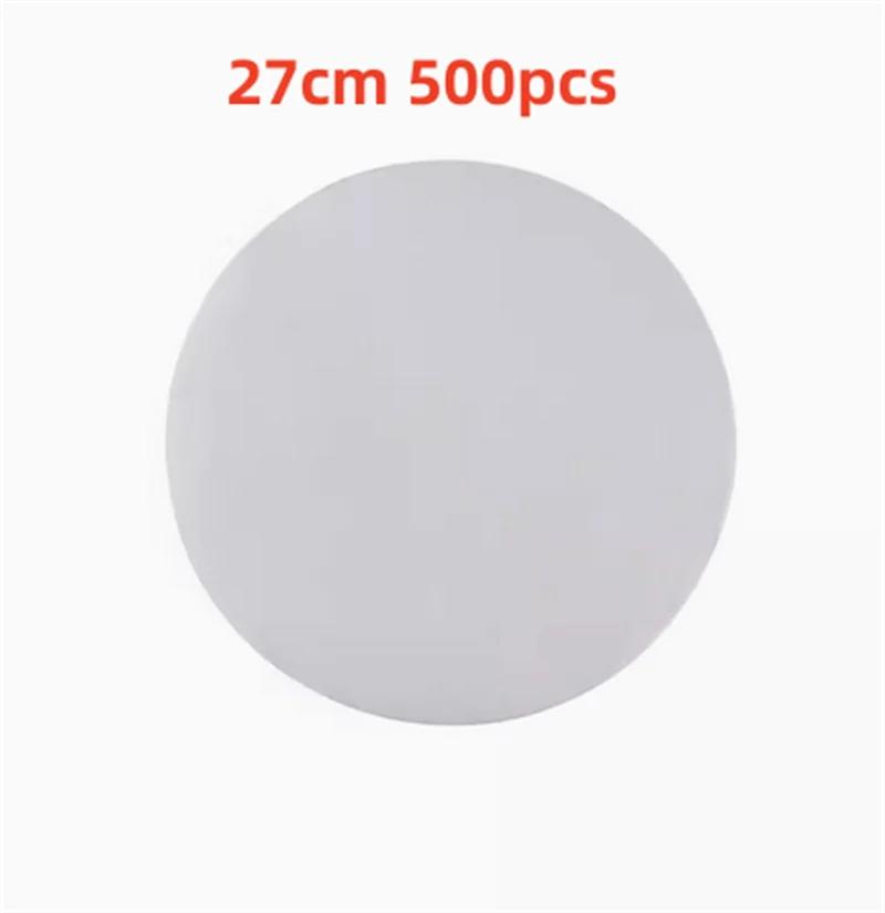 500 buc suqare rotund alb chifle de bambus pentru aburi Căptușeală din hârtie Covoraș antiaderent pentru cuptor Hârtie pentru grătar pentru grătar Hârtie de copt pentru hamburger