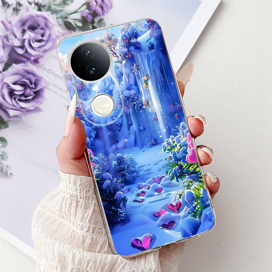 For Vivo S20 Elegant Floral Butterfly Phone Case For Vivo S20 V2429A Soft Silicone TPU Cases