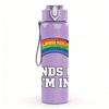 1PC Sounds Gay I'm In Letter Print 750ml Color Plastic Sports Water Bottle Leakproof Flip Straw Lid Suitable for Sports Office Home Use