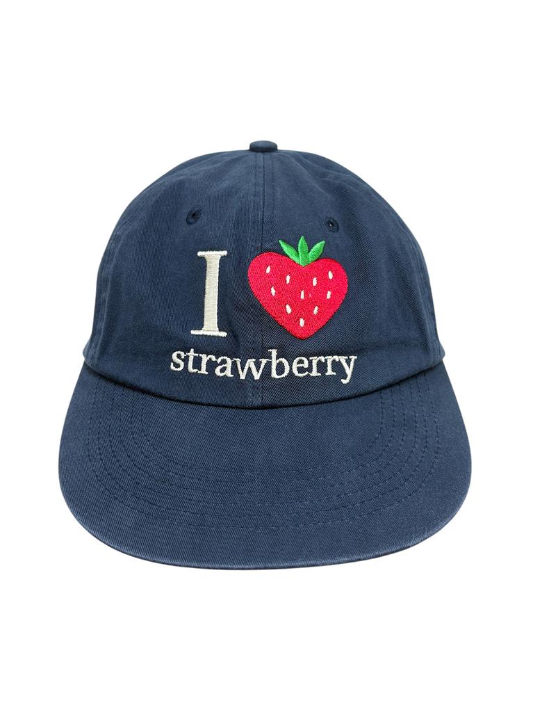 Paeseul Strawberry Washed Cap Navy