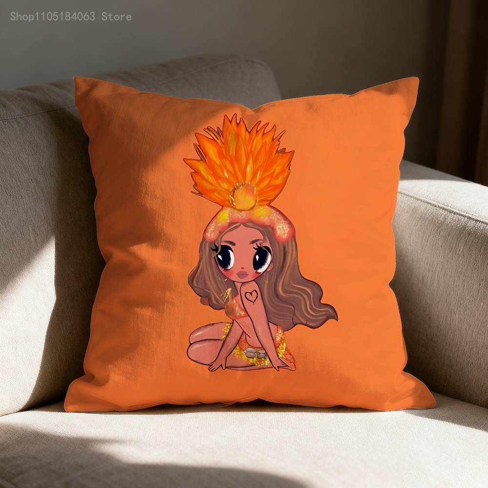 Manana Sera Bonito K-Karol G Pillow Case For Sofa Decor Car Office Room Printing Cushion Cover Decorations and Protector