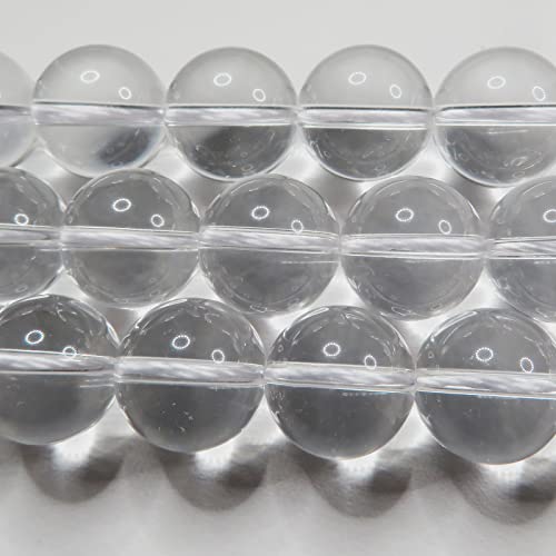 [Set aus 3 Stück] 5A Kristall-Rundperlen, Natursteinperlen, Kraftstein [Lächelnstein] (10mm, 3-Strang-Set)