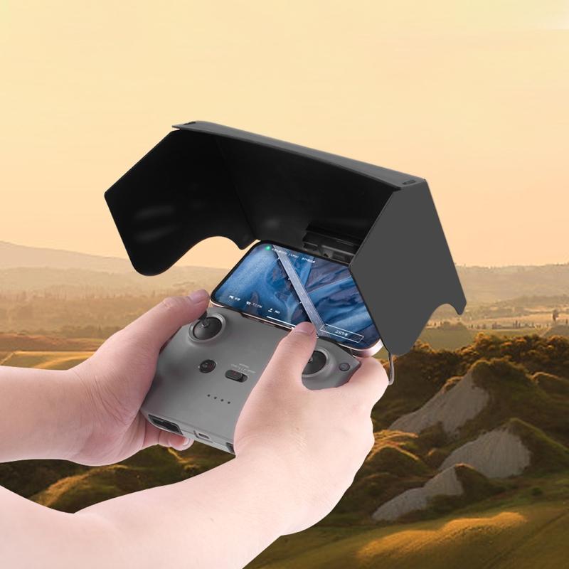 Phone Tablet for Sun Shade for Mavic 3/AIR 2/2S/Mini 2/Mini 3 Pro RC Drones Controller Folding Monitor Cover