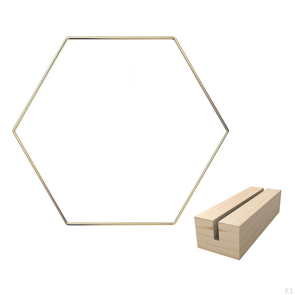 16 Pieces Floral Hoop Wreath Rings Pack Centerpiece Home Accessories Craft Macrame Set