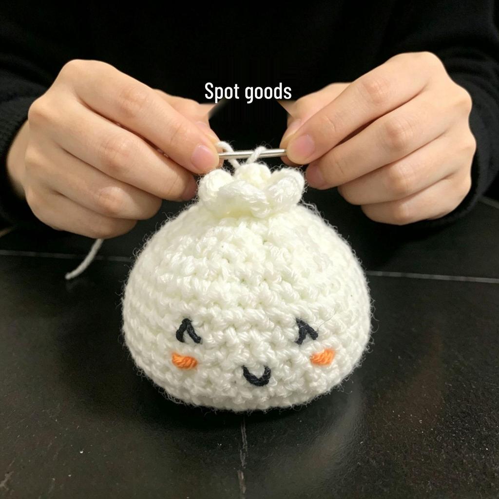 Cute Cartoon Decompression Woolen Baozi Sandbag Pendant Toy