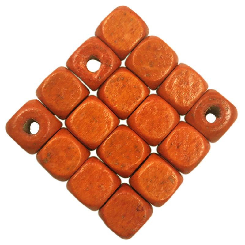 

Творческий оптовая продажа ювелирных изделий ручной работы изготовление ожерелья браслет деревянные аксессуары квадратные свободные бусины 50 шт 8 мм DIY для