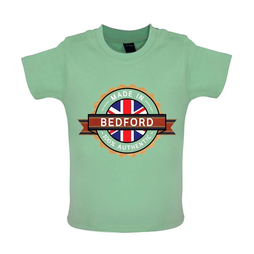 

Made In Bedford - Baby Kids Boys Girls Unisex T-Shirt / Babygrow - Town City Village Born Love Live 100