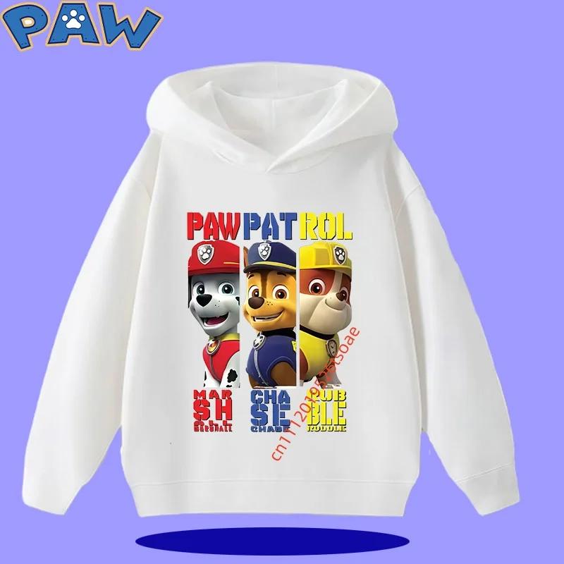 PAW Patrol 2026 Kids Hooded Sweatshirt for Autumn/Winter Long Sleeve 2026 New Style Boys' and Girls' Cartoon Print Sweater