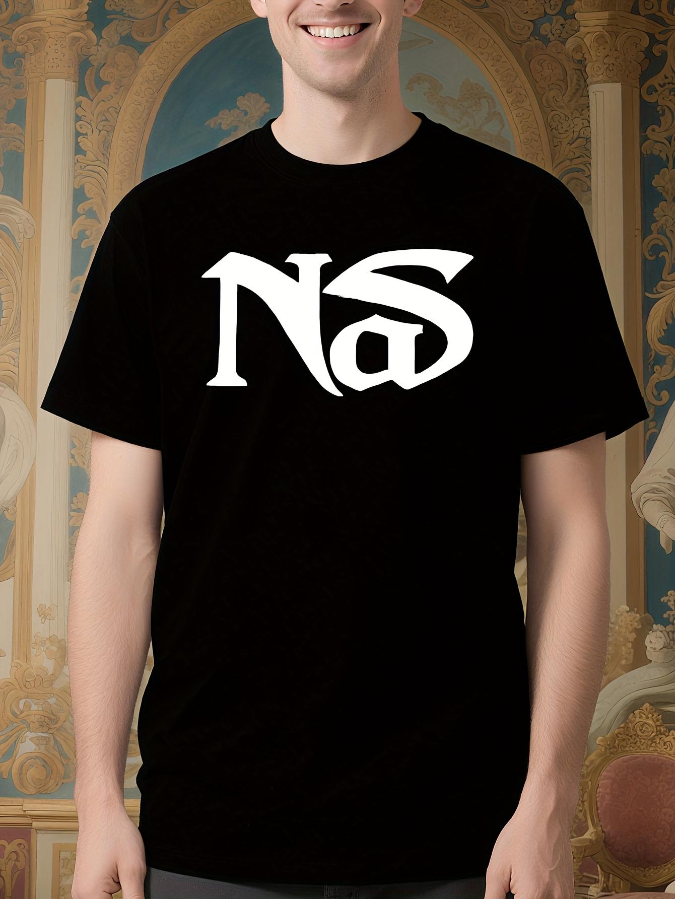 Nas Hip Hop Rap Music Tshirt - Bold NS Graphic Tee S