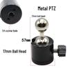 17mm Ball Head Camera Phone Stand with Swivel Head & 1/4 Phone Clip for Live Streaming, Horizontal, Vertical, & Top-Down Shooting