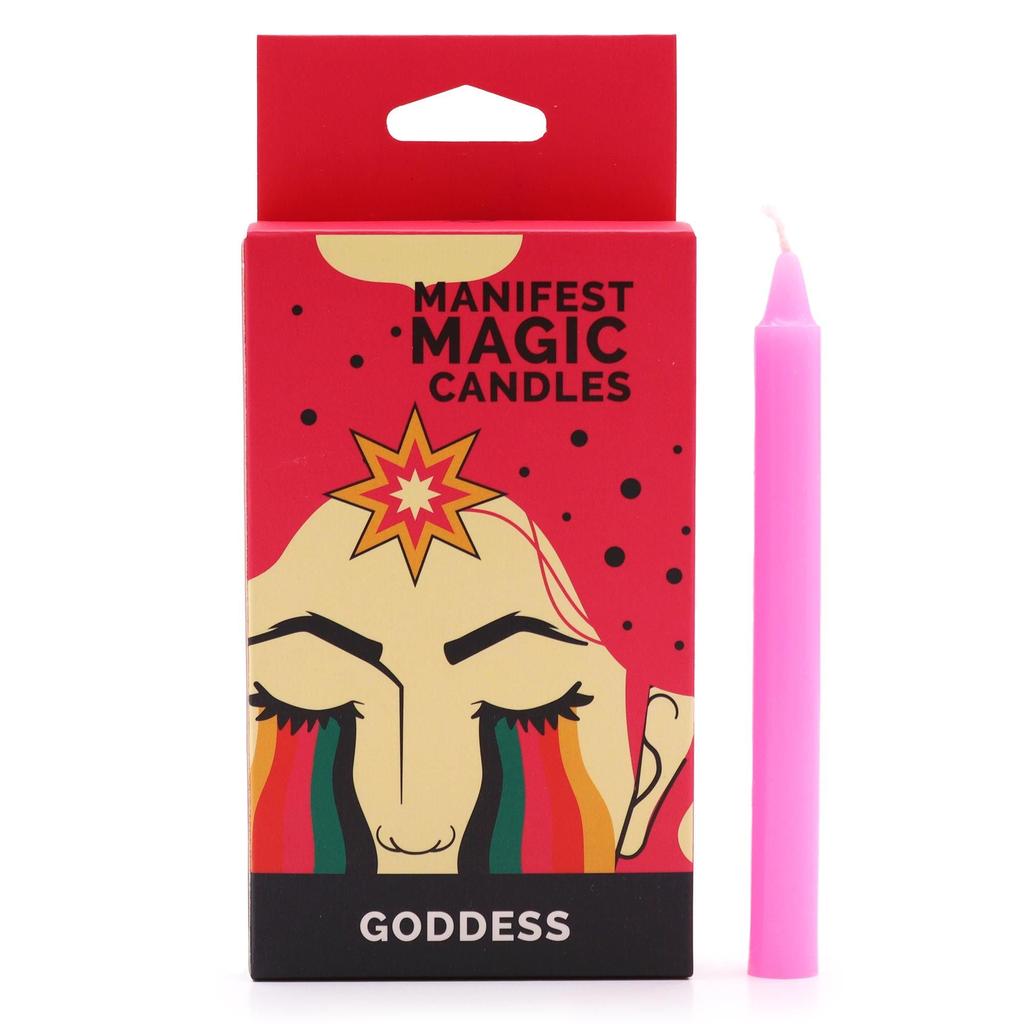 6x Pink Candles, Pack of 12 Manifest Magic