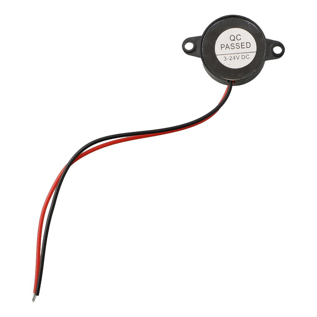 ABS And Electric Components Piezo Buzzer 2 Wired Connctor
